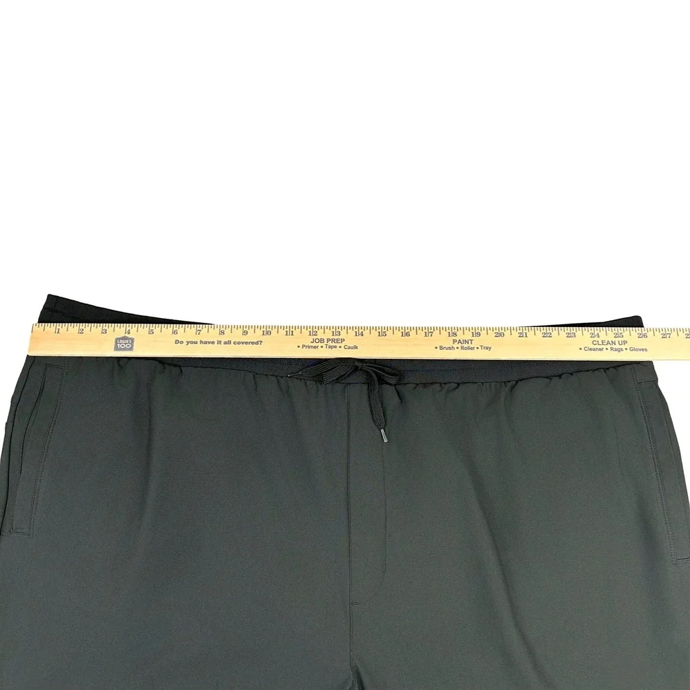 Society of One DXL Mens 4XL Hybrid Joggers Pants Black Active Tapered Sweatpants
